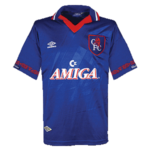 Umbro 93-94 Chelsea Home Shirt - Amiga Sponsor - Grade 8