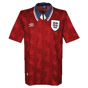 Umbro 93-95 England Away Shirt - Grade 8