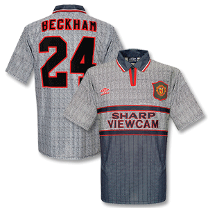 Umbro 95-96 Man Utd Away Shirt   Beckham No.24