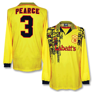 Umbro 95-96 Nottingham Forest Away L/S Shirt   Pearce