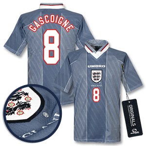 Umbro 96-97 England Away shirt   Gascoigne 8