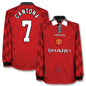 Umbro 96-97 Man Utd Home L/S Shirt   Cantona 7
