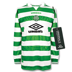 Umbro 97-99 Celtic Home L/S Shirt - Players