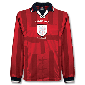 Umbro 97-99 England Away L/S shirt - Players