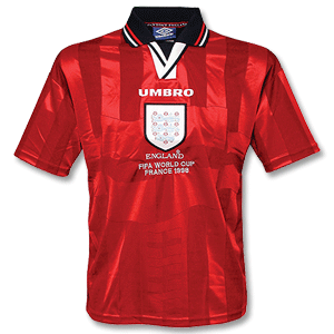Umbro 97-99 England Away shirt   FIFA 98 emb.