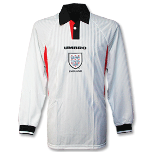 97-99 England Home L/S Shirt - Replica
