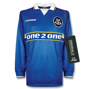 Umbro 97-99 Everton Home L/S Shirt - Players