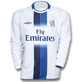 Umbro Chelsea L/S Change Shirt - 2003/05 with Carvalho 6 printing.