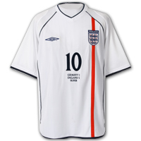 Umbro England 5-1 Shirt - White/Dark Navy.