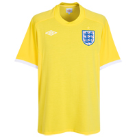 Umbro England Away Goalkeeper Shirt 2010/12 with Banks