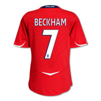 Umbro England Away Shirt 2008/10 with Beckham 7