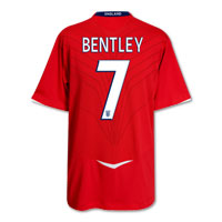Umbro England Away Shirt 2008/10 with Bentley 7