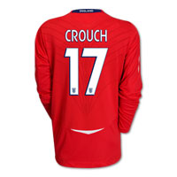 Umbro England Away Shirt 2008/10 with Crouch 17