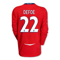 Umbro England Away Shirt 2008/10 with Defoe 22
