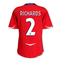 Umbro England Away Shirt 2008/10 with Richards 2