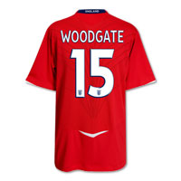Umbro England Away Shirt 2008/10 with Woodgate 15