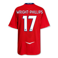 Umbro England Away Shirt 2008/10 with Wright-Phillips