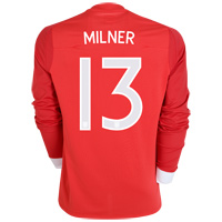 Umbro England Away Shirt 2010/12 with Milner 13