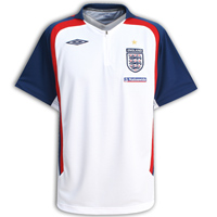 Umbro England Bench Poly Polo Shirt - White/Bright