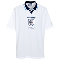Umbro England Retro 1996 Euro Champion Home Shirt.