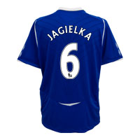 Umbro Everton Home Shirt 2008/09 with Jagielka 6
