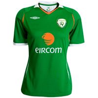 Umbro Republic Of Ireland Home Shirt 2008/10 - Womens.