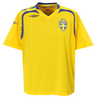 Umbro Sweden Home Shirt 2007/09.