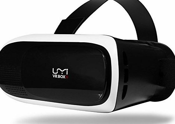 umi  3D VR Glasses 3D Virtual Reality Headset VR Box 6 with Adjustable Lens and Strap for iPhone 5 5s 6 plus Samsung S3 Edge Note 4 4-6 inch Moblie phone for 3D Movies Games