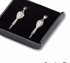 Unbekannt Dart Arrow Earrings, Silver