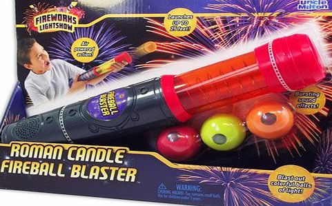 Uncle Milton Fireworks Lightshow Light Up Sound Roman Candle Fireball Blaster