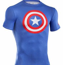 Captain America Logo Compression S/S T-Shirt