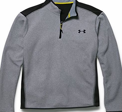 Under Armour CGI Performance Mens Fitness Sweatshirt, 1/4 Zip grey Stl/Blk Size:L