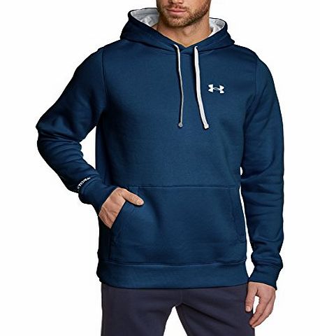 Under Armour Mens CC Storm Rival Sweatshirt - Academy/White/White, Large
