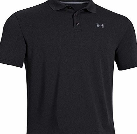 Under Armour Mens UA Performance Polo - Noir/Acier, Medium