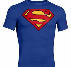 Superman Logo Compression S/S T-Shirt Royal/Red