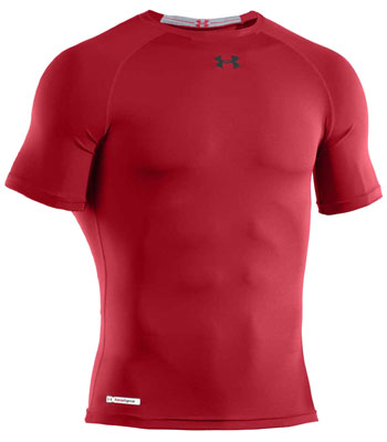 UA Heat Gear Sonic Compression S/S T-Shirt Red