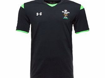 Under Armour Wales 2014/15 S/S Rugby Training T-Shirt Anthracite/Green - size S