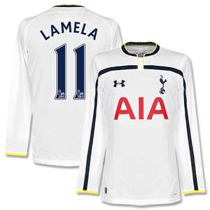 Underarmou Tottenham Home L/S Lamela 11 Shirt 2014 2015