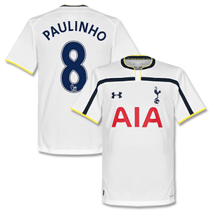 Underarmou Tottenham Home Paulinho 8 Shirt 2014 2015 (PSPro