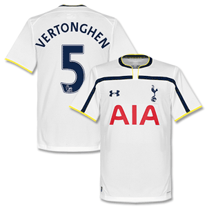 Underarmou Tottenham Home Vertonghen 5 Shirt 2014 2015