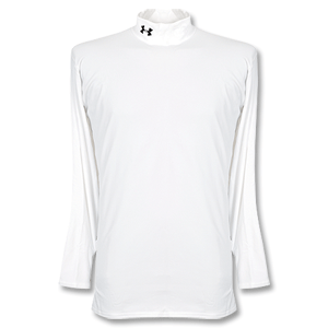 Under Armour Cold Gear Mock L/S Crew - White