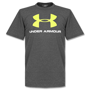 Underarmou Under Armour Sportstyle Logo T-Shirt - Grey/Yellow