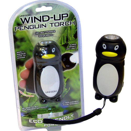 Penguin Wind Up Torch