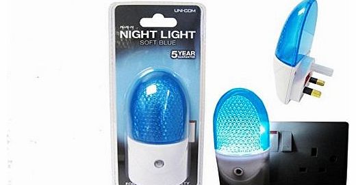 Unicom Plug-In NIGHT LIGHT Soft Blue - with long life LEDs