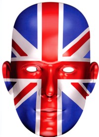 Union Jack Face Quality Card Face Mask