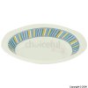 Blue Strips Oval Bowl 12`