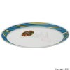 Blue Strips Oval Plate