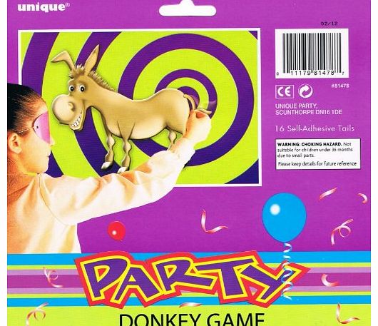 Unique Pin The Tail On The Donkey Game for 16 Players