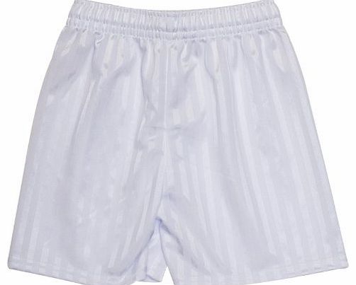 Shadow Stripe Gym Sports Games School Pe Pack Of 2 Shorts Unisex 7-8 Years White