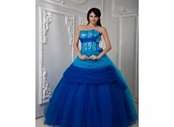 Unique Strapless Prom Dresses Prom Party Blue